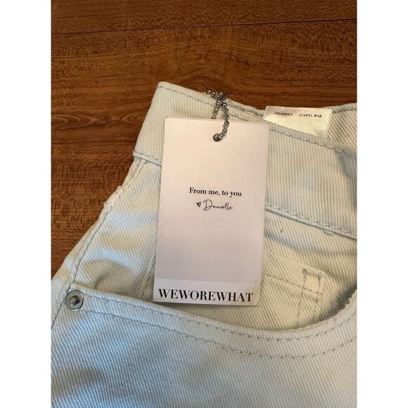 WeWoreWhat Size 24 Kick Flare Jeans Stretch Denim Zut Super Bleached NWT - Picture 2 of 6